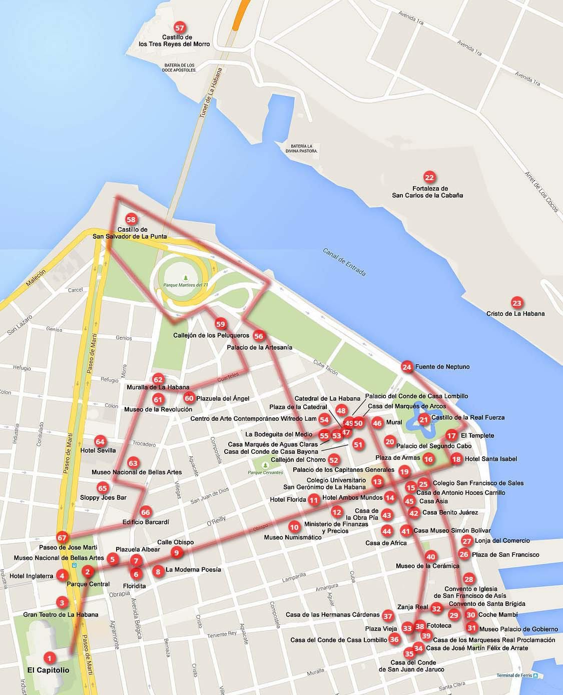 Havana göster yürüyüş turu 
