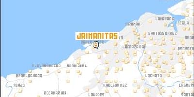 Jaimanitas Küba haritası 